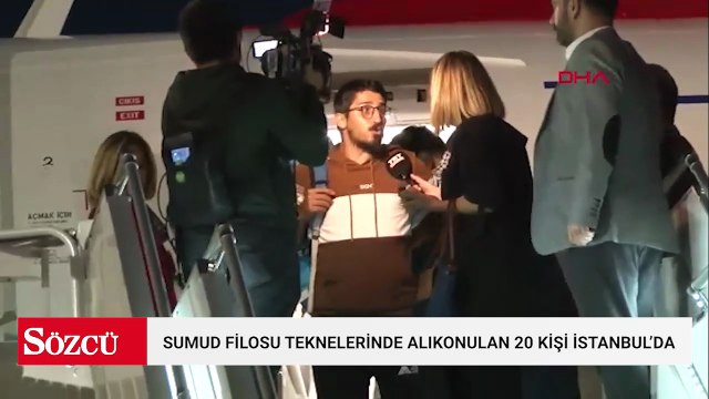 Küresel Sumud Filosu teknelerinde alıkonulan 20 kişi İstanbul’a geldi