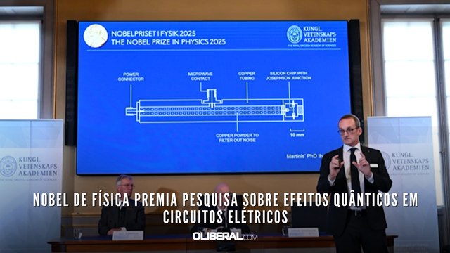 Nobel de Física premia pesquisa sobre efeitos quânticos em circuitos elétricos