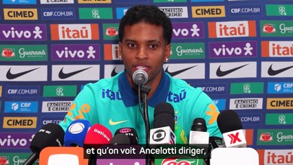 Rodrygo : "Ancelotti apporte de la joie et du respect à la Seleção"
