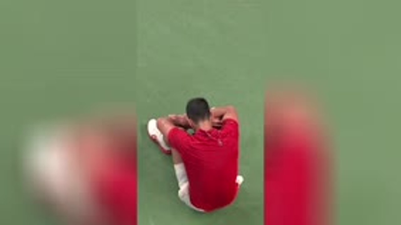 Djokovic COLLAPSES on court!