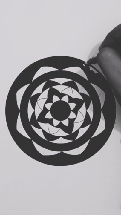 Simple mandala art