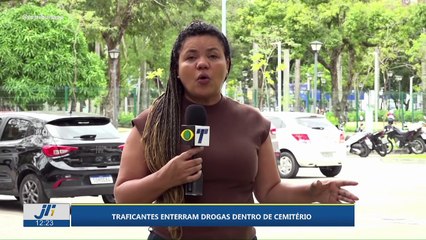 Criminosos enterram drogas dentro de cemitério