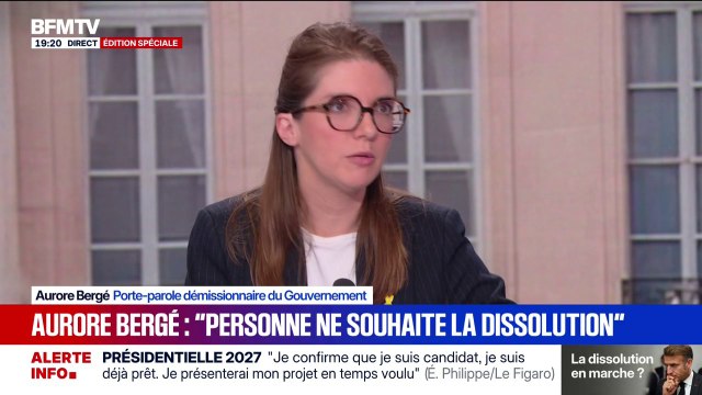 Budget: Pour Aurore Bergé, porte-parole démissionnaire du gouvernement, il faut préparer le suivant
