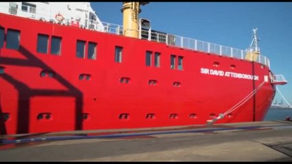 La nave dedicata a David Attenborough si prepara per l'Antartide