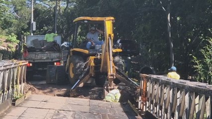 Inician trabajos en puente sobre el río Cañazas
