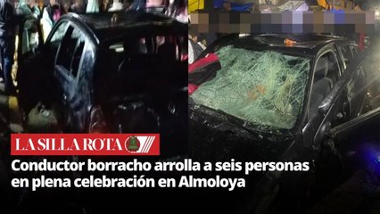 Conductor ebrio embiste a 6 personas durante fiesta patronal en Almoloya de Juárez