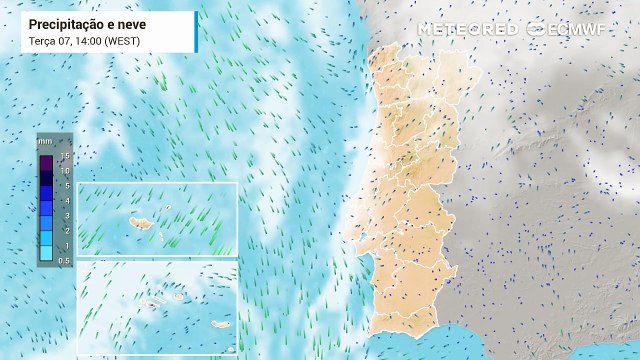 Uma depressão atlântico chegou esta madrugada aos Açores e levou à emissão de aviso amarelo devido à chuva forte