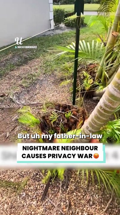 He chopped down my privacy and I fought back... 😡