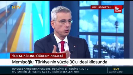 Kemal Memişoğlu: Türkiye'de kilosu ideal olan insan sayısı yüzde 30