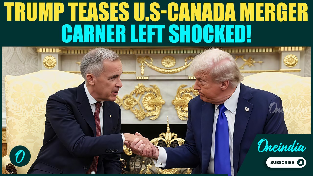 Trump Teases Shocking U.S.-Canada Merger in Meeting with Carner| Could Canada Become the 51st State?