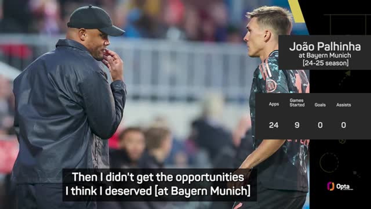 Didn't get the chances I deserved at Bayern - Palhinha