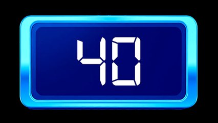 Timer 40 seconds / Relógio Regressivo - Dígito Branco