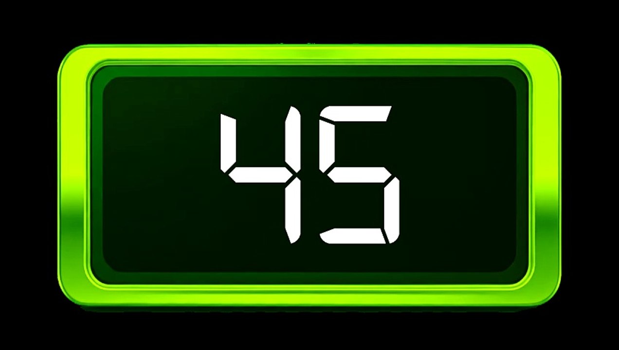 Timer 45 seconds / Relógio Regressivo - Dígito...