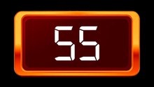 Timer 55 seconds / Relógio Regressivo - Dígito Branco