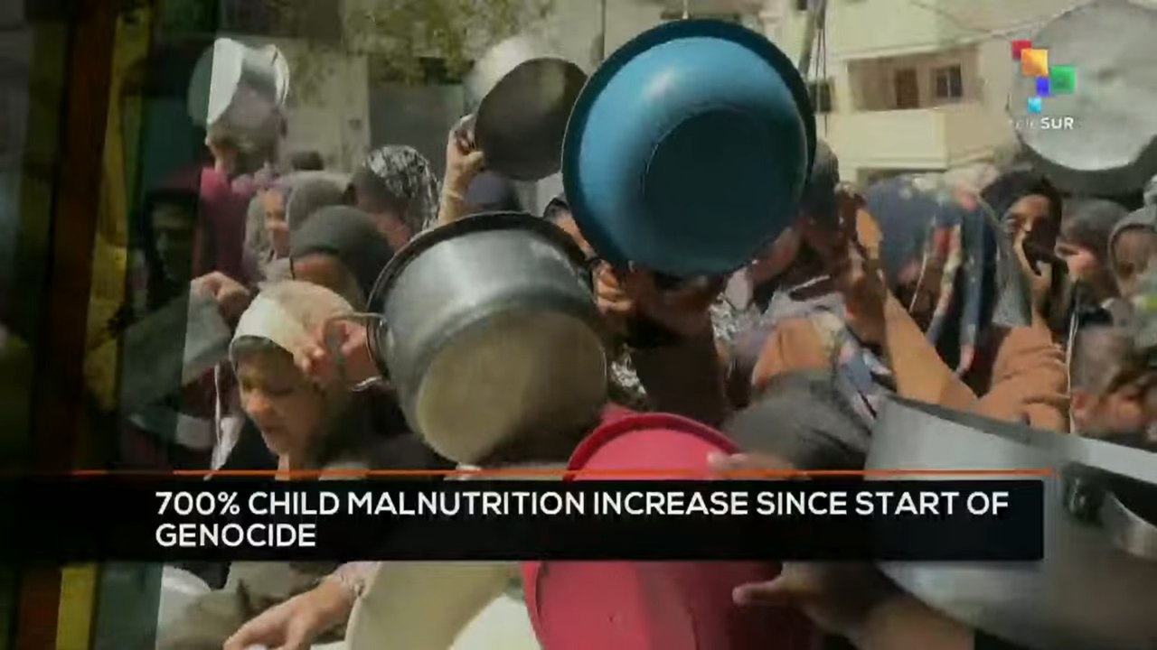 FTS 16:30 07-10: 700% child malnutrition increase since start of genocide