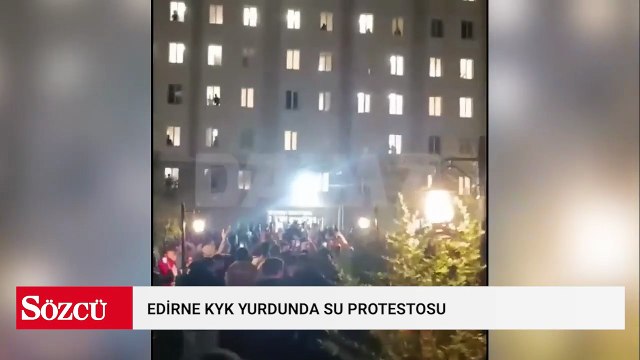 Edirne KYK yurdunda su krizi