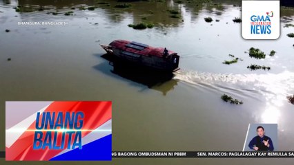 Floating boat schools, ginagamit para maipagpatuloy ang pag-aaral ng mga batang apektado ng baha | Unang Balita