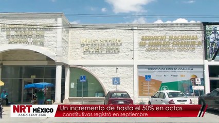 Un incremento de hasta el 50% en actas constitutivas registró en septiembre