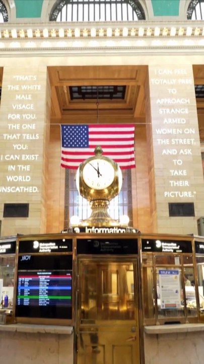 La estación Grand Central de Nueva York cambia la publicidad por fotos de sus ciudadanos