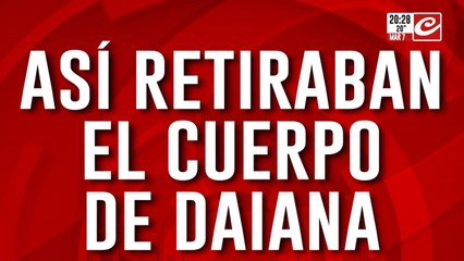 Crimen, conmoción y misterio: así retiraban el cuerpo de Daiana