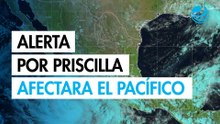 Huracán Priscilla alcanza categoría 2 y provoca lluvias y alto oleaje en el Pacífico mexicano