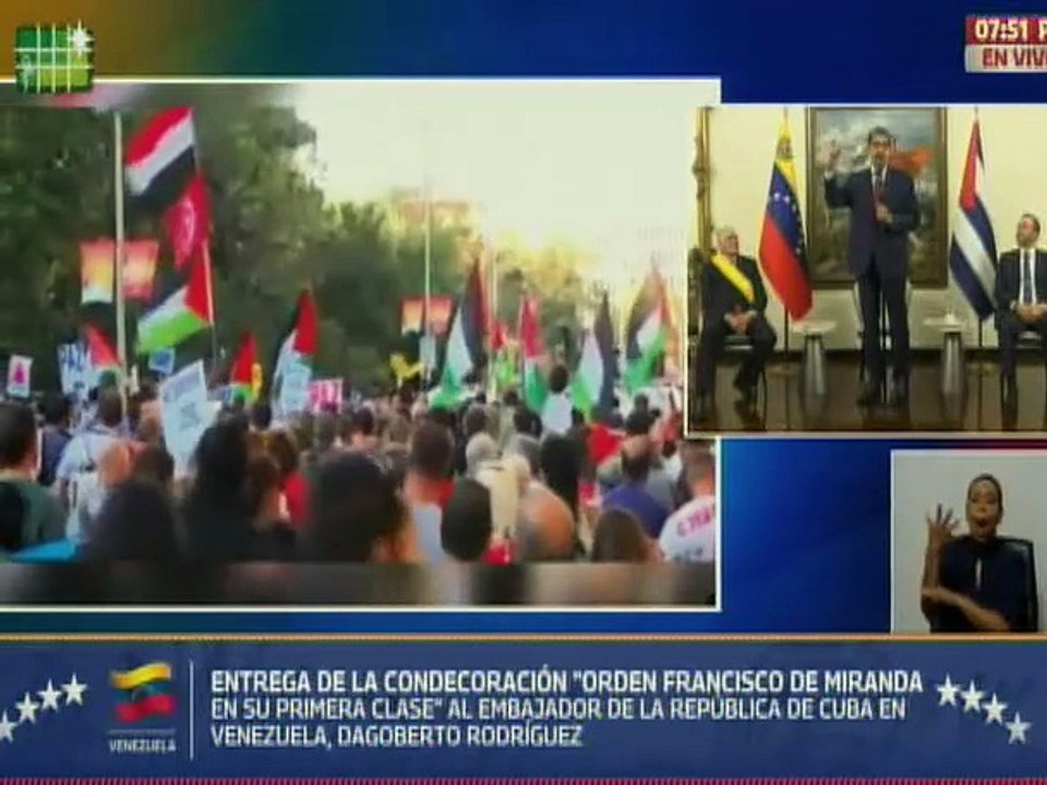 Presidente Maduro: Palestina es la gran causa de la humanidad contra el sionismo y el hegemonismo