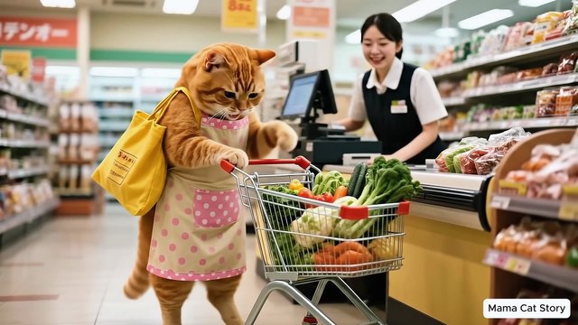 Ginger Kitten Goes Fishing with Papa Cat, Mama Cat Smiles with Flowers - Funny Cat Videos