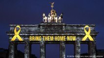 Berlin's Brandenburg Gate lit up for Israel