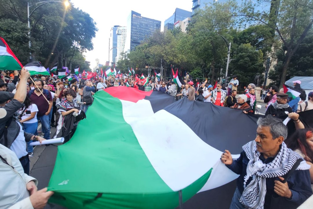 Protesta proPalestina en CDMX