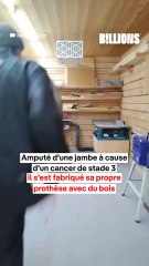 😨 Amputé d’une jambe, il crée sa prothèse ⁉️