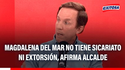 Magdalena es uno de los distritos más seguros: "No tenemos sicariato ni extorsión", señala alcalde