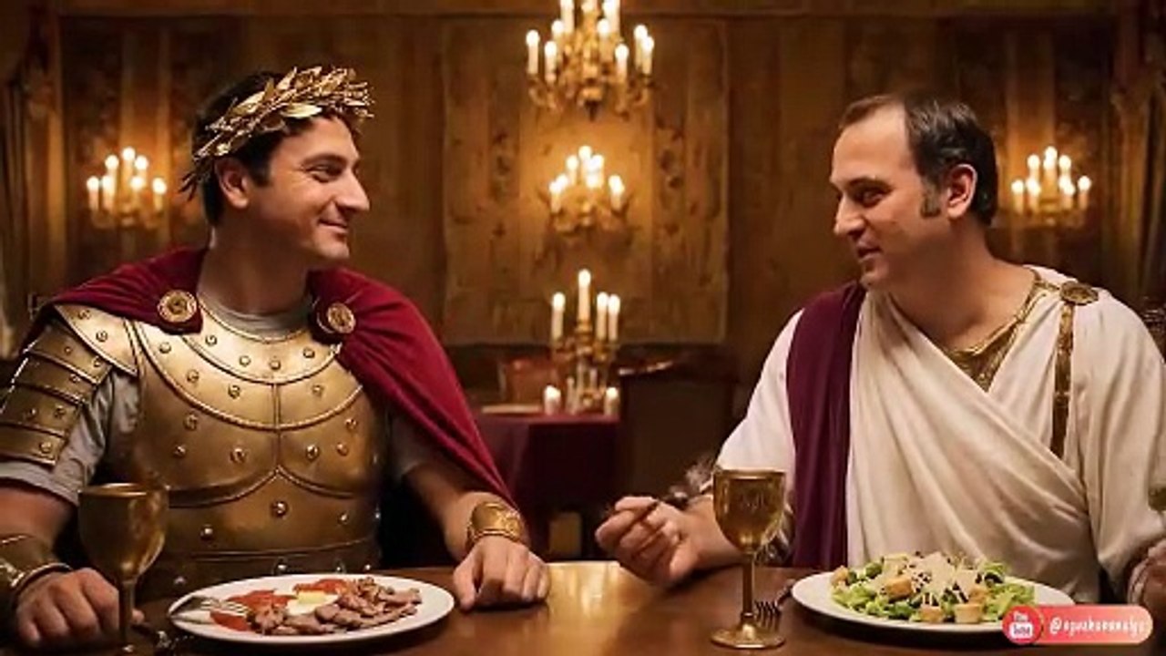 Büyük İskender ve Jül Sezar Yemek Yiyor (İskender Kebap vs Sezar Salata)