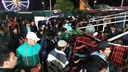 Caída de una rueda gigante en las alasitas deja personas heridas