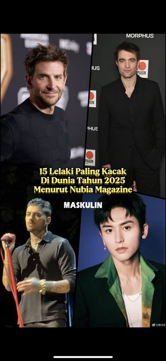 15 Lelaki Paling Kacak Di Dunia Tahun 2025 Menurut Nubia Magazine