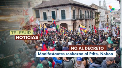 Manifestantes exigen la derogatoria del decreto que eliminó el subsidio al Diésel