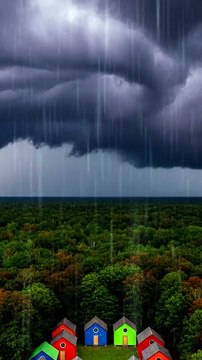 Sleep Sound, Sleeping, Relax, Heavy Rain, Calm, Weather, Aura