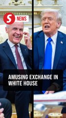 Hilarious moment in Trump-Carney meeting