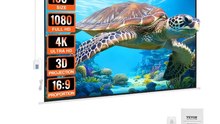 Automatic Pull Down HD Beamer Projector Screens 120 Inch