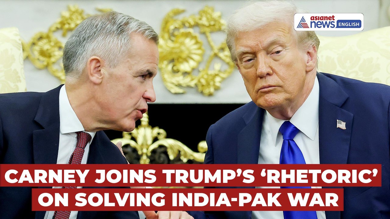 Canadian PM Carney Joins Trump’s Rhetoric on Solving India-Pak War During Meet at White House