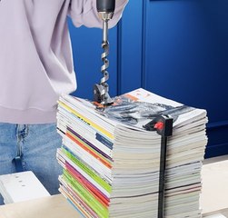 One-of-a-kind furniture from recycled pages 📚