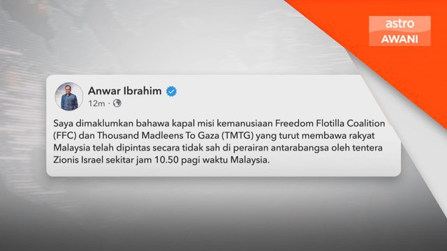 Malaysia kecam tindakan Zionis Israel, gesa aktivis dibebaskan segera