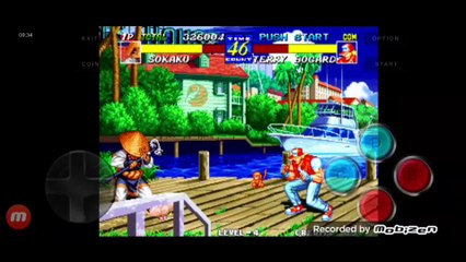 Fatal Fury 3 Sokaku Mochizuki vs Terry Bogard fala de vitória do Sokaku Mochizuki em português