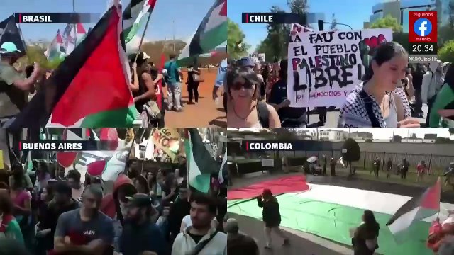Manifestaciones pro Palestina exigen sanciones contra Israel en varias ciudades