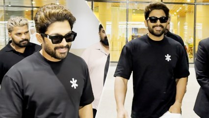 Pushpa Raj aka Allu Arjun Spotted Arriving In Mumbai To Resume His Upcoming Mega Film With Atlee