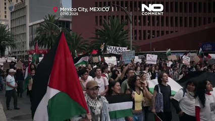 Centinaia in marcia a Città del Messico chiedono la fine della guerra a Gaza