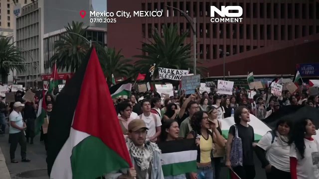 Centinaia in marcia a Città del Messico chiedono la fine della guerra a Gaza