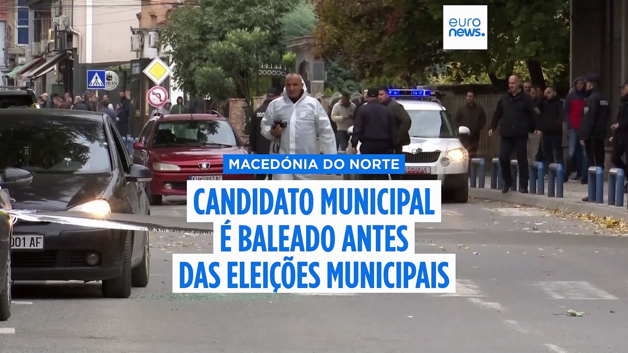 Candidato albanês de centro-esquerda baleado na Macedónia do Norte antes das eleições municipais