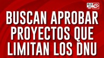 La oposición buscará limitarle a Javier Milei el uso de los DNU