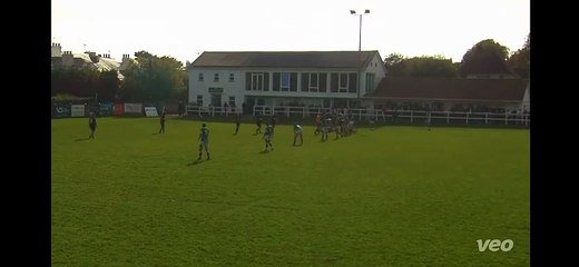 Ollie Bebbington runs in a superb long-range try on his way to a hat-trick at Sidmouth on Saturday.