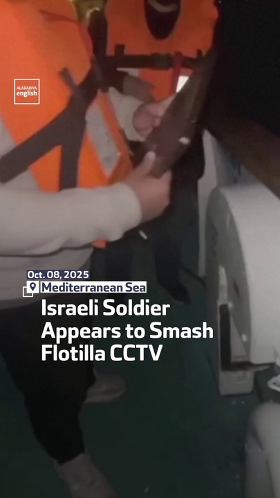 Israeli Soldier Appears to Smash Flotilla CCTV